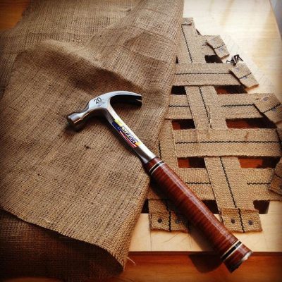 Upholstery... #bccfurniture #ND17  #comingtond17  #buildingcraftscollege #chair #furnituredesign #naturalmaterials #traditionalupholstery #estwing