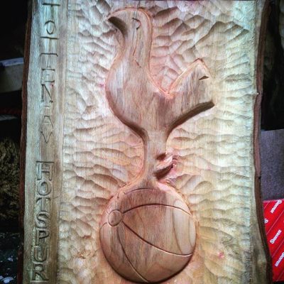 Summer wood carving. #woodcarving #tottenhamhotspur #wood #londonplanetree